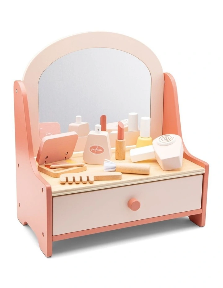 New Classic Toys Wooden Vanity Table Pretend Play Kids Children Toy 3y  image 1