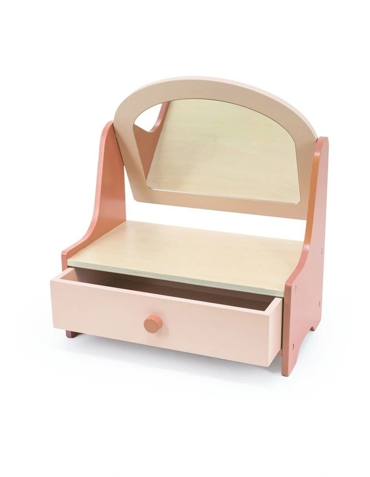 New Classic Toys Wooden Vanity Table Pretend Play Kids Children Toy 3y  image 2