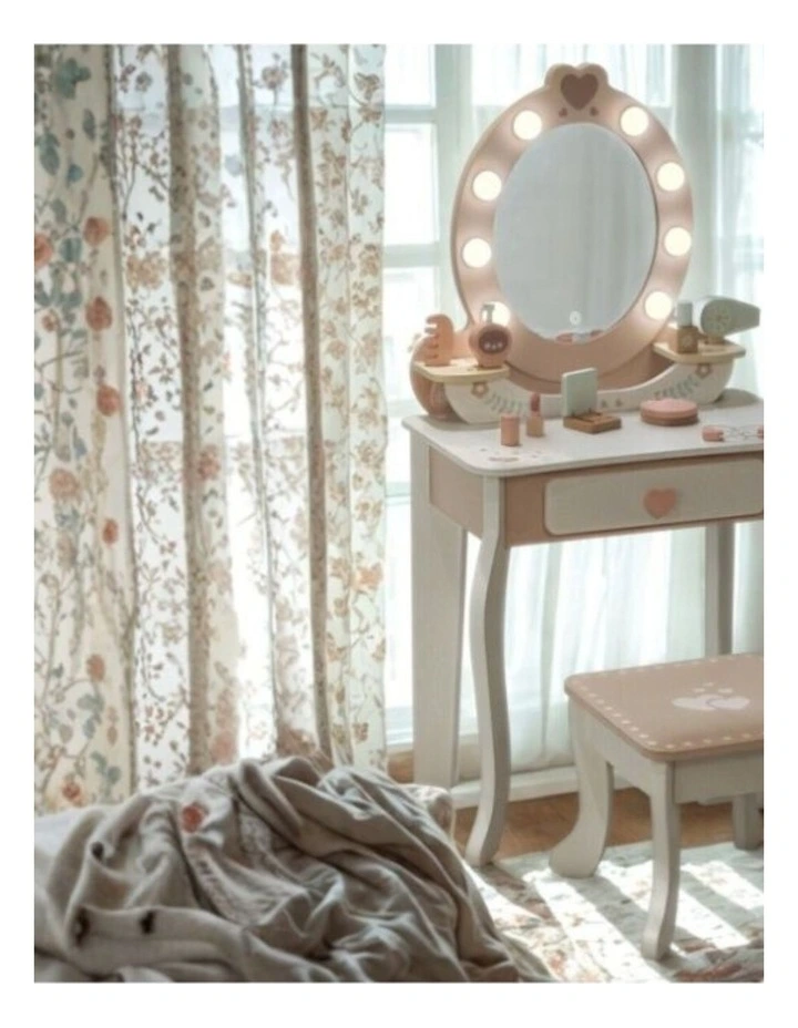 Tooky Toy Dressing Table Light Up Mirror Playset With Accessories Kids 3y image 5