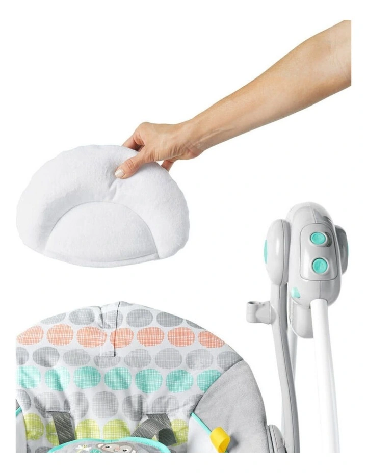 Bright Starts Whimsical Wild Portable Baby Swing With 6 Speeds 10 Sounds 0m image 3