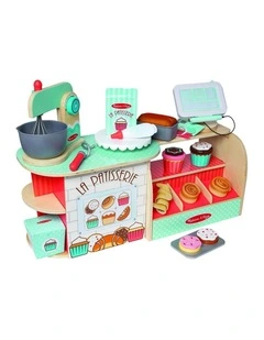 Melissa & Doug La Patisserie Bake Shop Wooden Bakery Play Set Kids 3y 