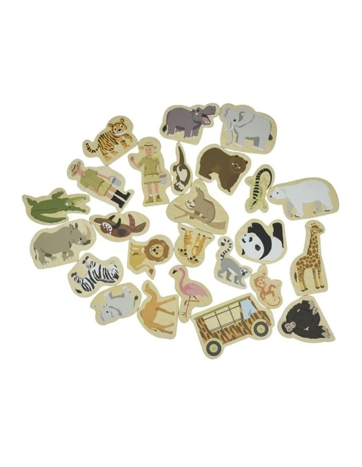 Koala Dream 25pc Fridge Friends Zoo Animals Magnetic Toy Set Kids 2y image 2