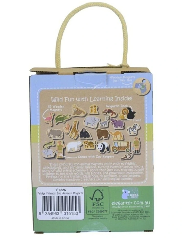 Koala Dream 25pc Fridge Friends Zoo Animals Magnetic Toy Set Kids 2y image 5