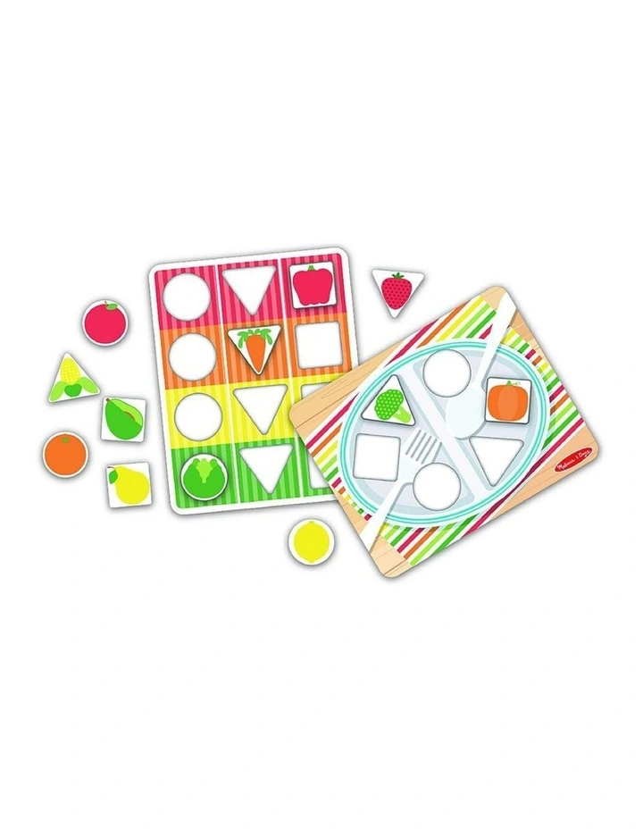 Melissa & Doug Wooden Grow With Me Grocery Cart Shape Sorter Toy Kids 12m image 3