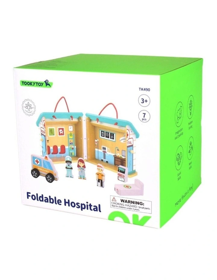 Tooky Toy Hospital Playset with Carry Box Kids Toy 3y image 3
