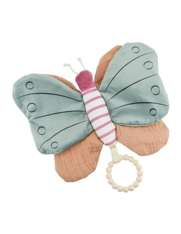 Koala Dream Snuggle Pal Bella Butterfly With Silicone Teething Ring Green 0 image 2