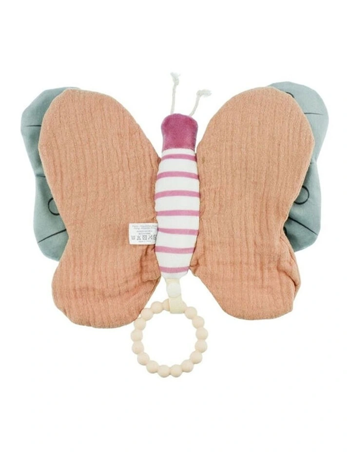 Koala Dream Snuggle Pal Bella Butterfly With Silicone Teething Ring Green 0 image 3