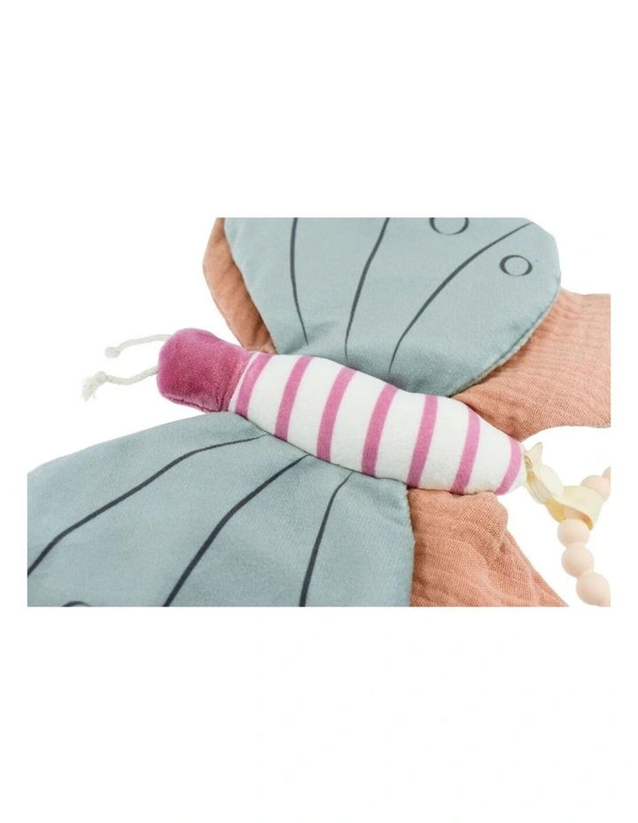 Koala Dream Snuggle Pal Bella Butterfly With Silicone Teething Ring Green 0 image 4