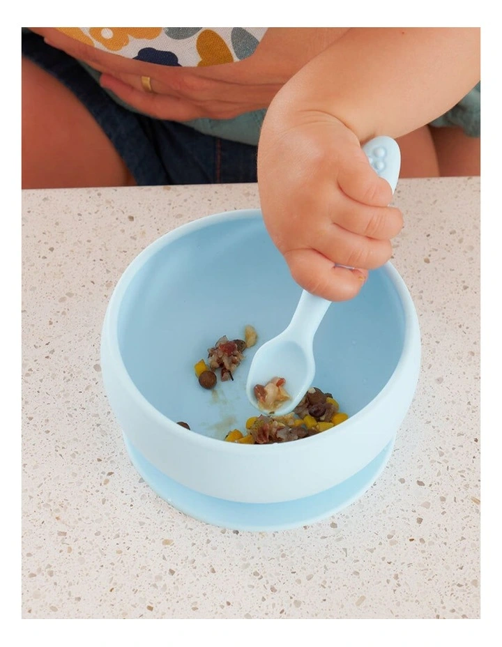 3pc Annabel Trends Silicone Baby Feeding Cutlery Set Dishwasher Safe Sunset image 7