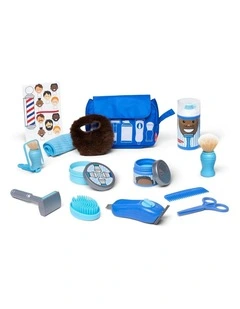 16pc Melissa & Doug Barber Shop Set Kit Pretend Play Childrens Toy 3y