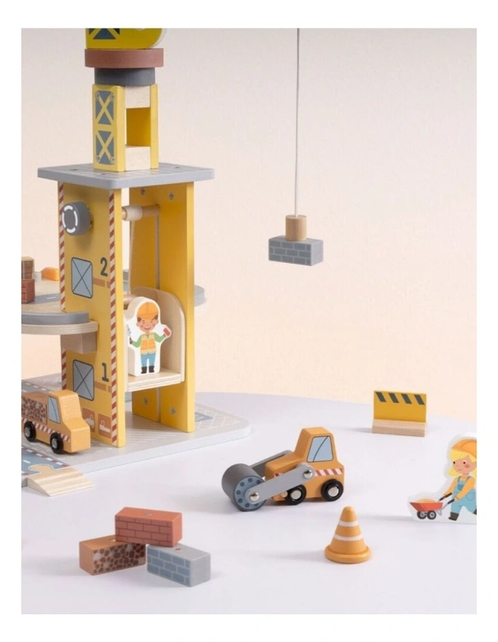 Tooky Toy Port Crane Set With Trucks And Figures Educational Construction 3 image 4