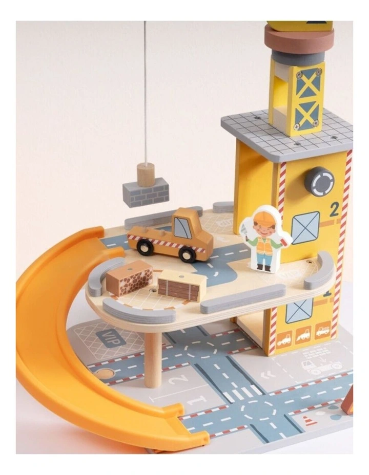 Tooky Toy Port Crane Set With Trucks And Figures Educational Construction 3 image 5