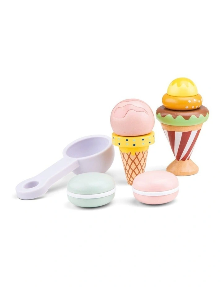 25pc New Classic Toys Stacking Ice Cream Toy Set Kids Children 3y Wooden image 3