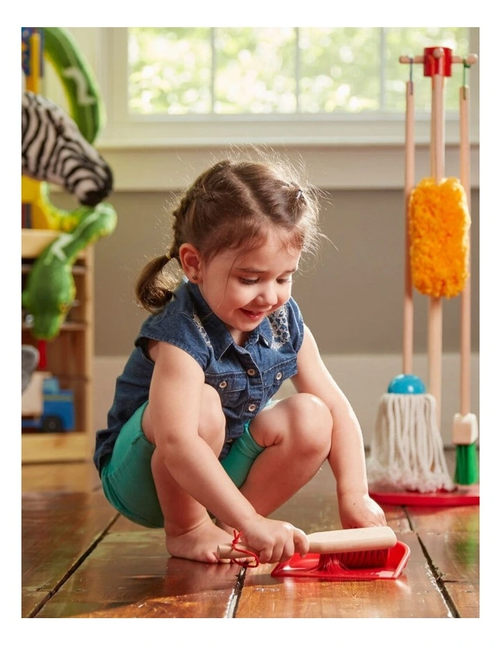 6pc Melissa & Doug Kids Toy Cleaning Kit with Stand 3y image 4