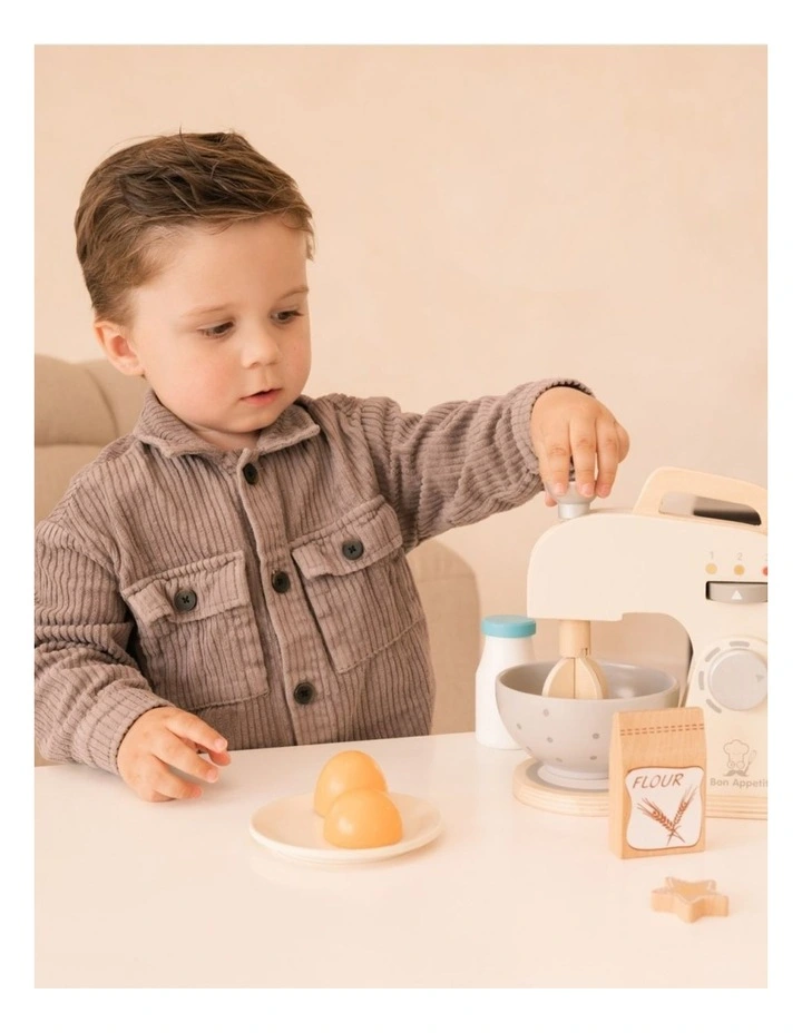 New Classic Toys Baking Set Kids Pretend Play Toy White 36m image 4