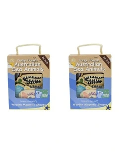 2x 25pc Koala Dream Fridge Friends Australian Sea Animals Wooden Magnets 2y
