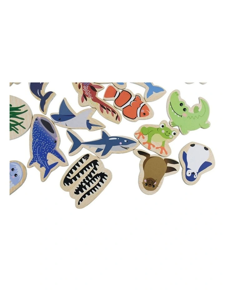 2x 25pc Koala Dream Fridge Friends Australian Sea Animals Wooden Magnets 2y image 4