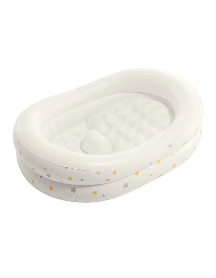 Intex Starry Inflatable Baby Bath Cushioned Portable White 0-12m Infant Tub image 3