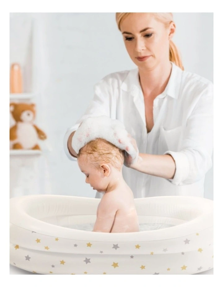 Intex Starry Inflatable Baby Bath Cushioned Portable White 0-12m Infant Tub image 7