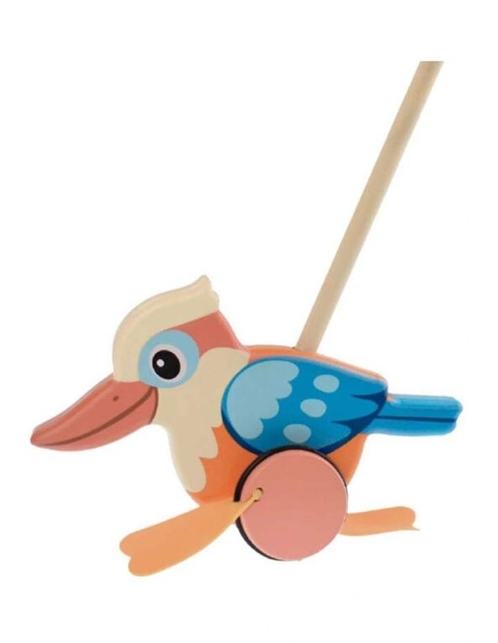 Koala Dream Wooden Push Along Baby Toddler Walkers Kookaburra Penguin Mag image 2