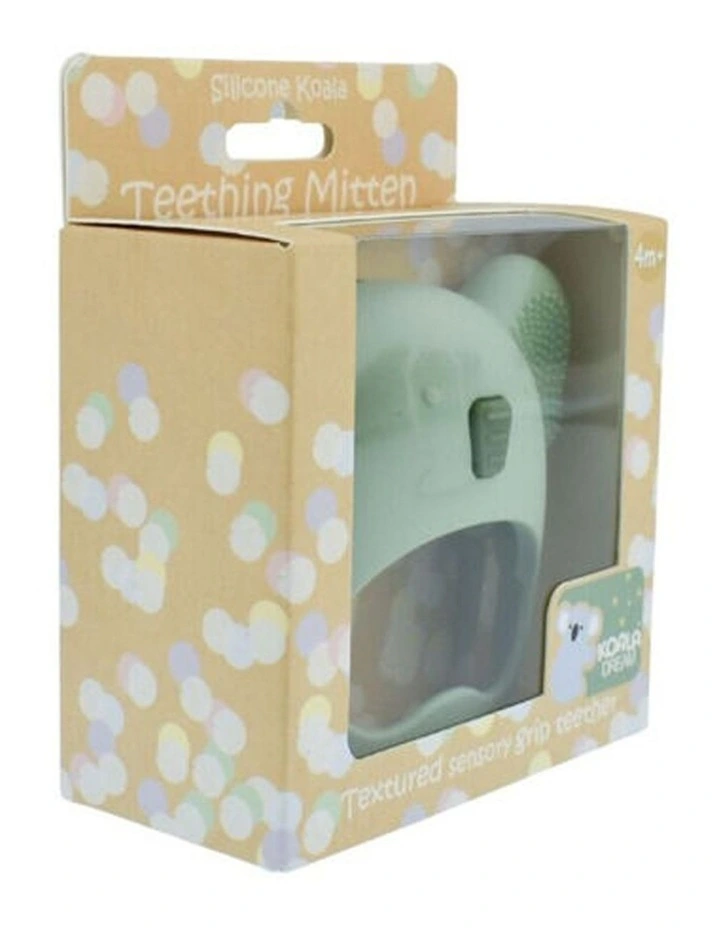 Koala Dream Silicone Tactile Soothing Baby Gums Teething Mitten Green 4m image 6
