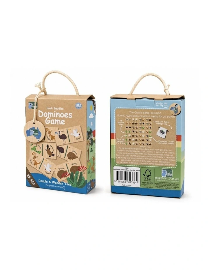 Koala Dream Bush Buddies Wooden Dominoes Australian Animals Theme 28 Piece 3y image 6
