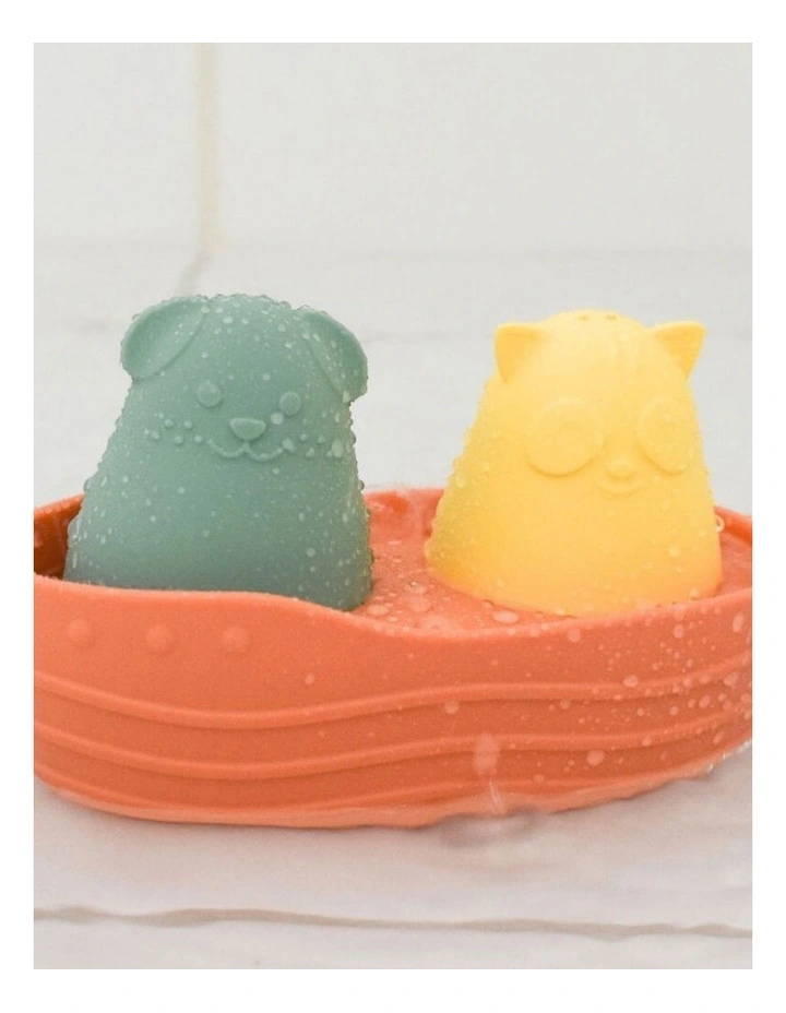 Koala Dream Silicone Cat And Dog Bath Boat With Squirters Orange 6m image 3