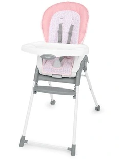 Ingenuity Trio Foldaway 6-in-1 Baby High Chair Detachable Booster Pink 6m 