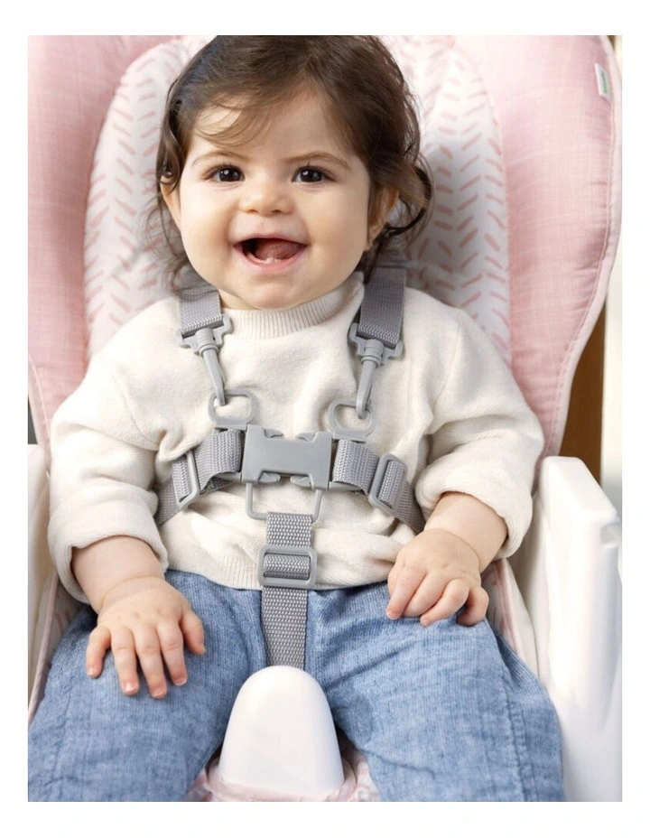 Ingenuity Trio Foldaway 6-in-1 Baby High Chair Detachable Booster Pink 6m image 4