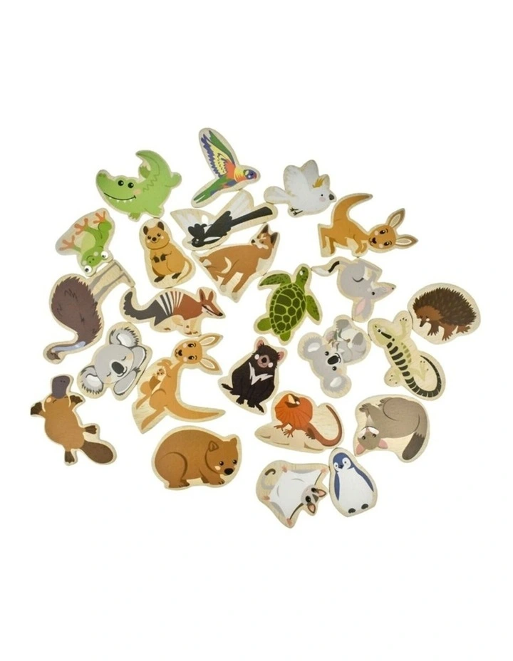 25pc Koala Dream Fridge Friends Wooden Magnetic Australian Animals 2y image 2