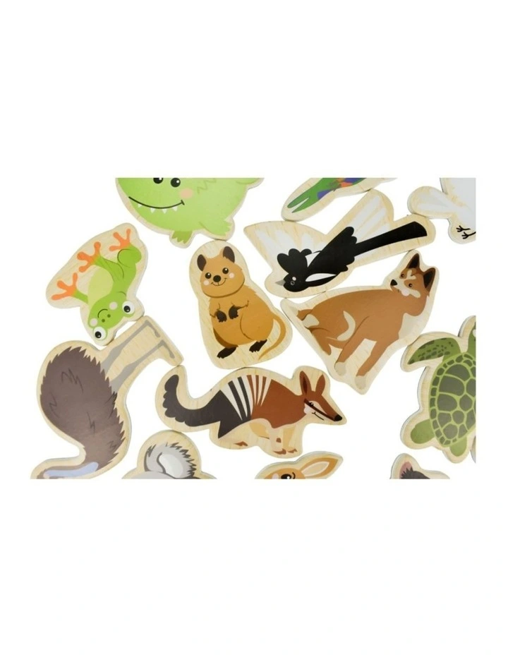 25pc Koala Dream Fridge Friends Wooden Magnetic Australian Animals 2y image 3