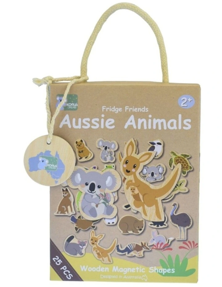 25pc Koala Dream Fridge Friends Wooden Magnetic Australian Animals 2y image 5