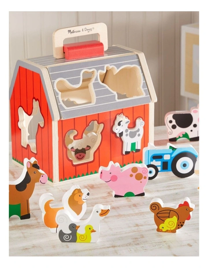 Melissa & Doug Take Along Sorting Play Barn Kids Toy Animal Themed 2y image 2