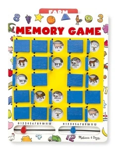 Melissa & Doug Flip to Win Memory Game 14 Fun Themes No Loose Pieces Kids 5y