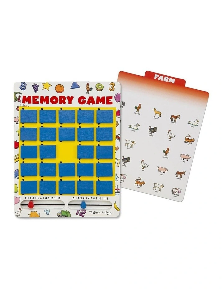 Melissa & Doug Flip to Win Memory Game 14 Fun Themes No Loose Pieces Kids 5y image 5