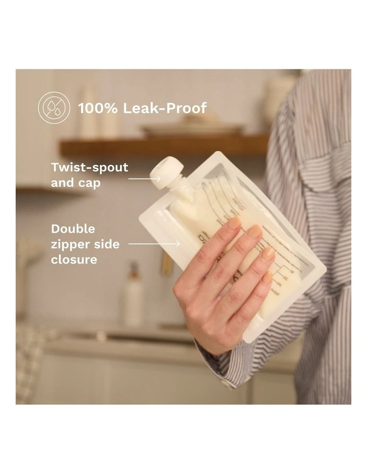 Baby Brezza Reusable Breast Milk Bags With Funnel - 10pk image 3