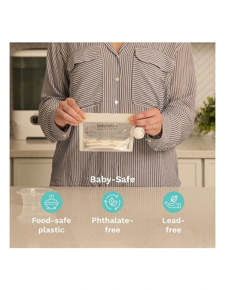 Baby Brezza Reusable Breast Milk Bags With Funnel - 10pk image 7