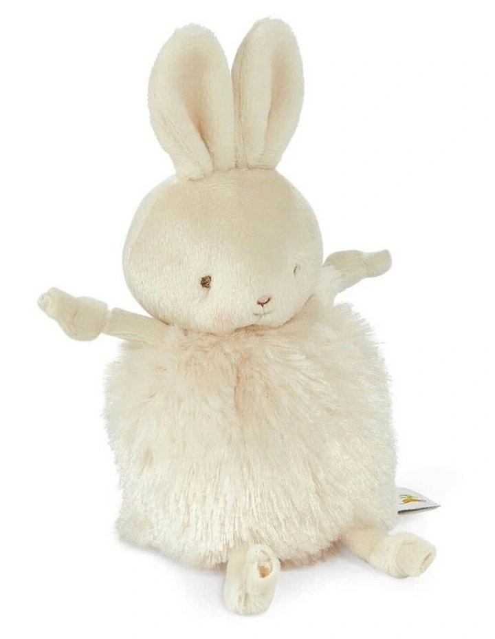 Bunnies by the Bay - Baby 'Rutabaga Bunny' Roly Poly - Soft Toy - Beige - 16cm image 2