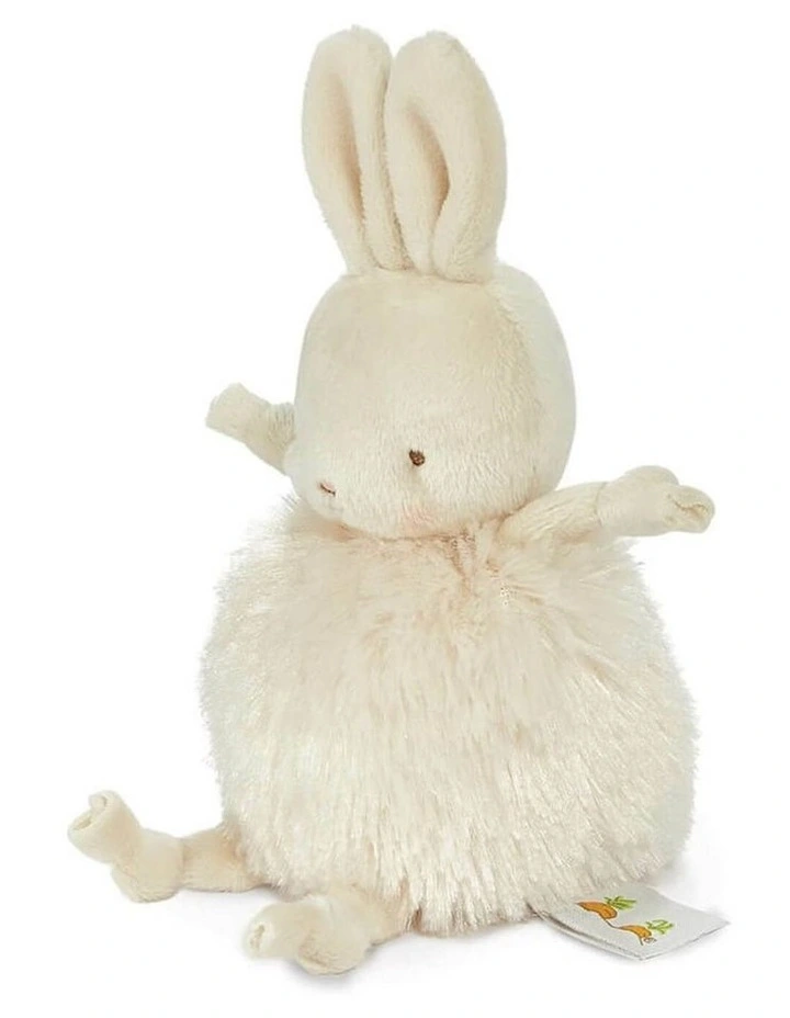 Bunnies by the Bay - Baby 'Rutabaga Bunny' Roly Poly - Soft Toy - Beige - 16cm image 3