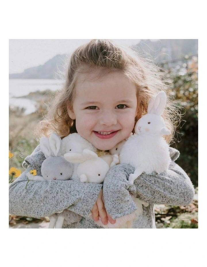 Bunnies by the Bay - Baby 'Rutabaga Bunny' Roly Poly - Soft Toy - Beige - 16cm image 7