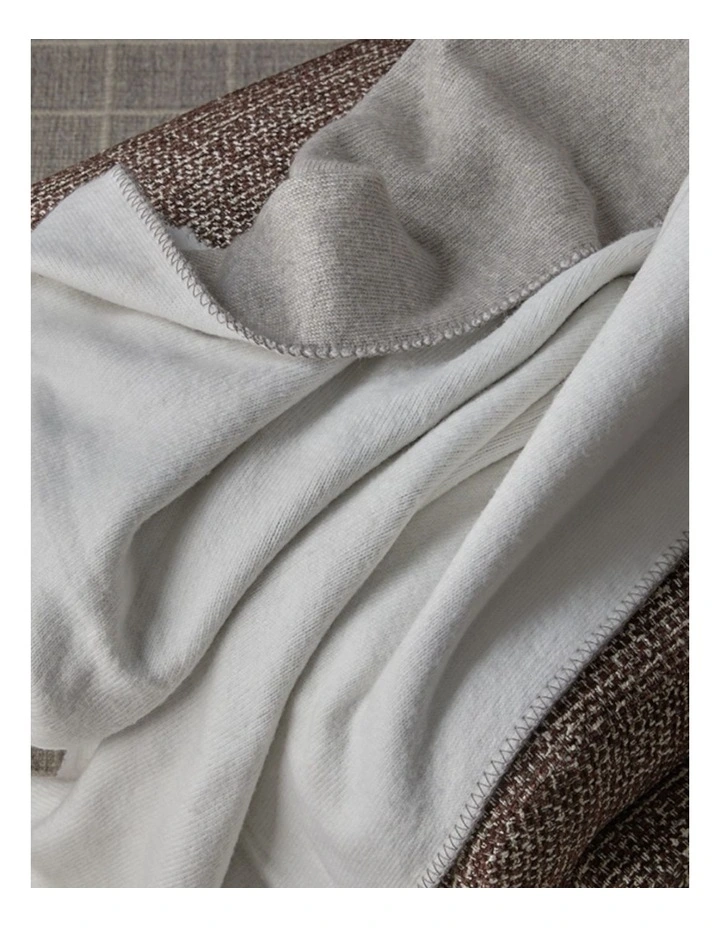 Atelier Blanket Throw in Grey & White image 5