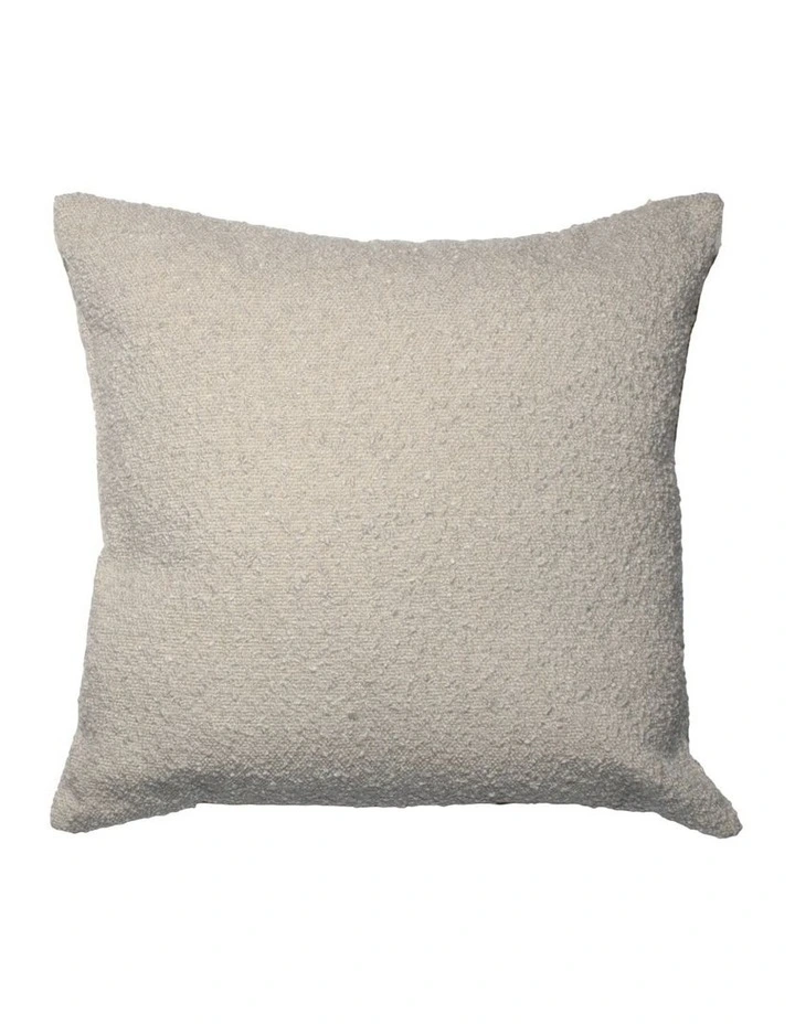 Brooklyn Feather Filled Boucle Cushion in Milky Coffee image 1