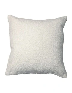 Brooklyn Feather Filled Boucle Cushion in White