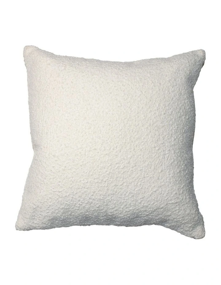 Brooklyn Feather Filled Boucle Cushion in White image 1
