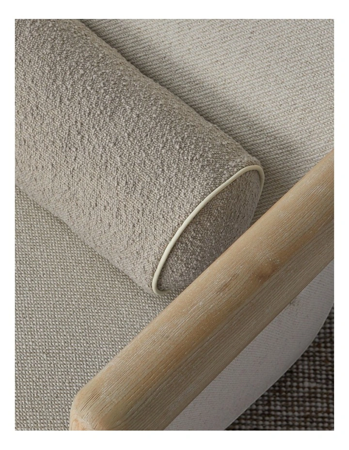 Brooklyn Bolster Boucle Cushion in Milky Coffee image 2