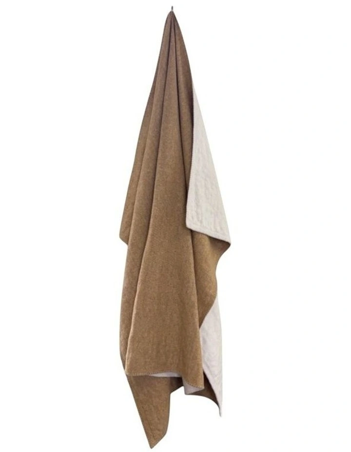 Atelier Blanket Throw in Brown & White image 2