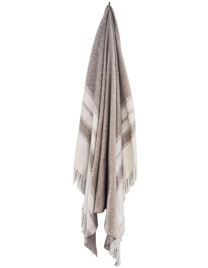 Marai Woven Throw in Sand Multi image 2