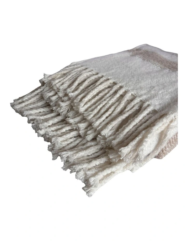 Marai Woven Throw in Sand Multi image 3