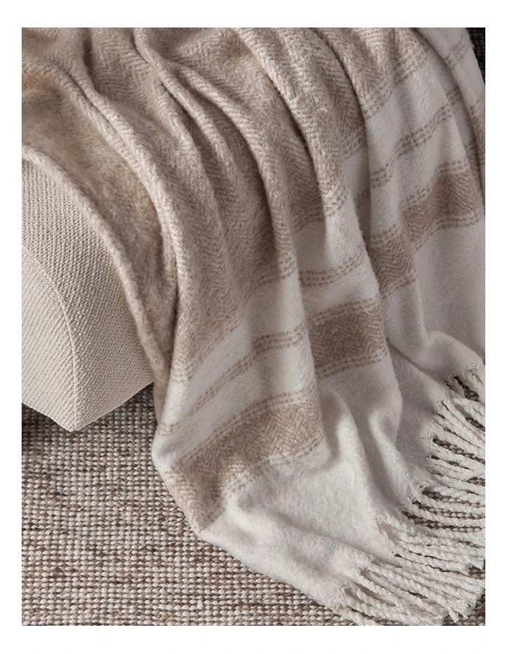 Marai Woven Throw in Sand Multi image 4