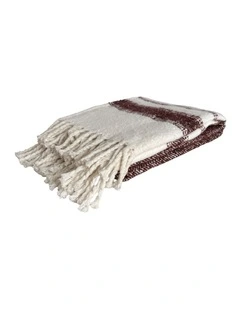 Marai Woven Throw in Chocolate Multi